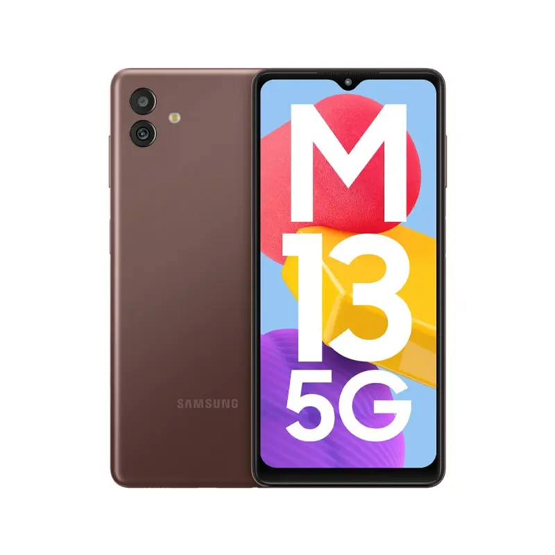 رنگ قهوه ای گوشی موبایل سامسونگ مدل Galaxy M13 5G